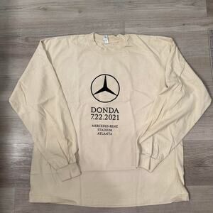 Kanye West DONDA Listening Party Long-Sleeve Tee 'Beige' Size XL